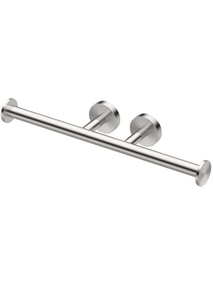 Glam Double Roll Toilet-Paper Holder in Satin Nickel.